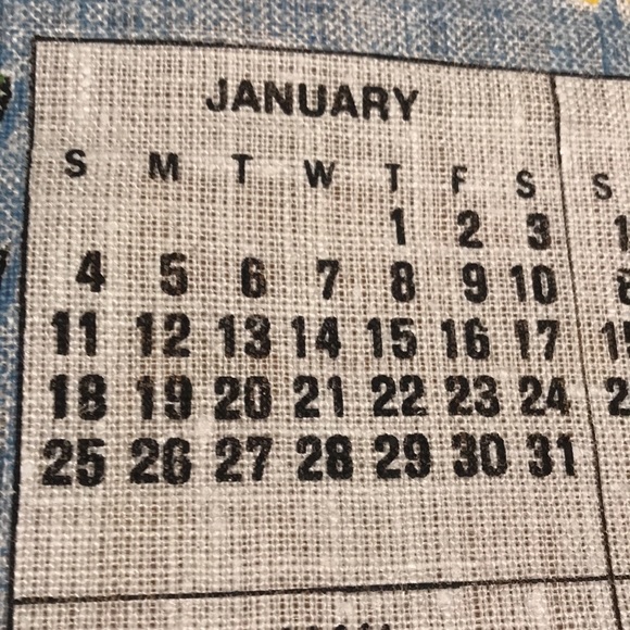 1981 Salvation Army Calender Fabric Inspiring - Picture 5 of 12